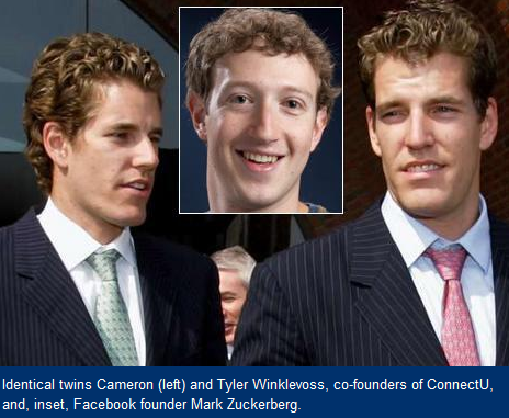 mark zuckerberg and eduardo saverin. According to Zuckerberg, he